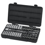 GearWrench 80701 49-Pc 1/2" Drive 12-Point Socket Set — Standard & Deep, SAE & Metric