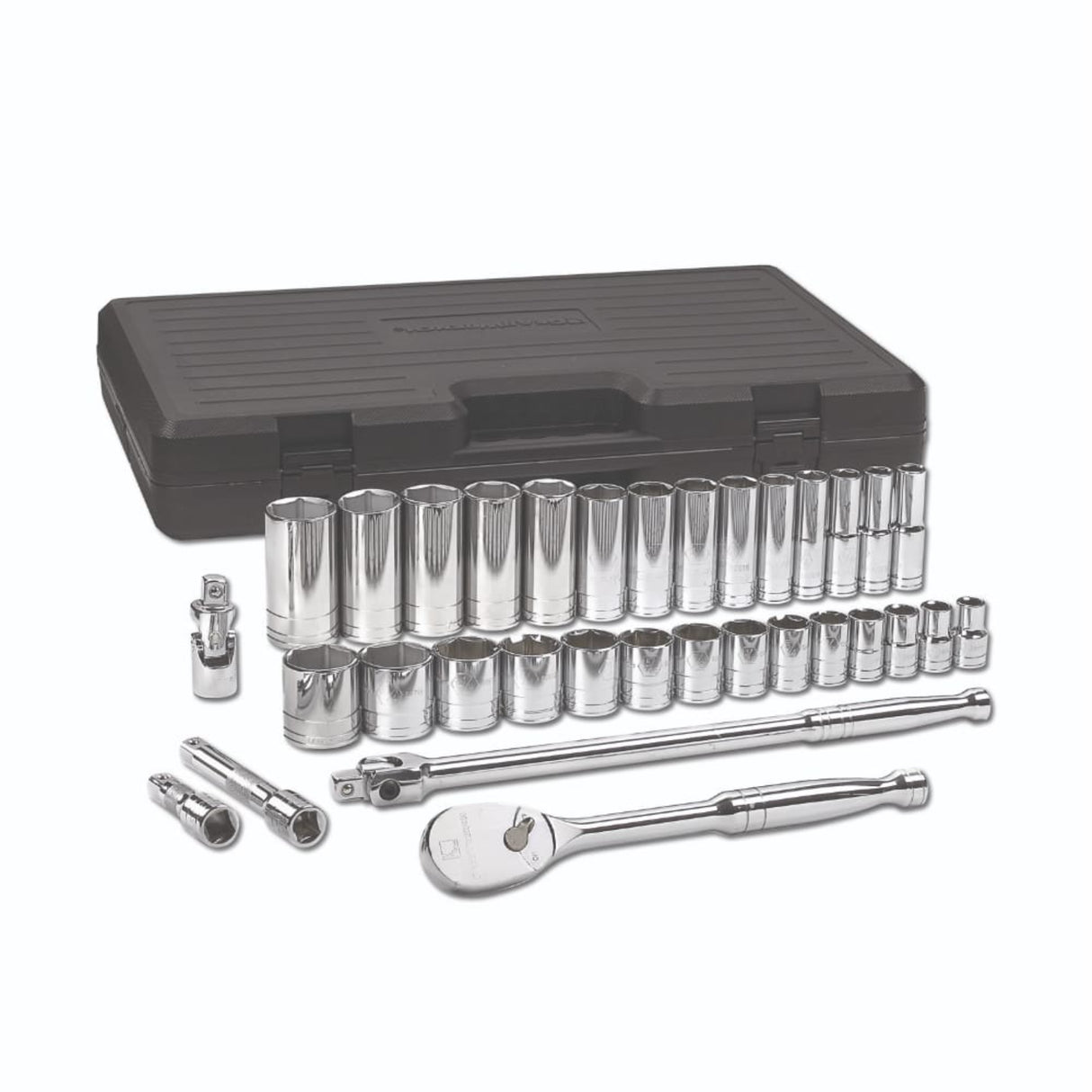 GearWrench 80715 33-Pc 1/2" Drive 6-Point SAE Socket Set — Standard & Deep