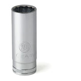GearWrench 80730 37-Pc 1/2" Drive 12-Point Metric Socket Set — Standard & Deep, 9-36mm