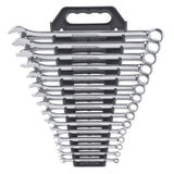 GearWrench 81901 15-Pc 12-Point Long Pattern Combination Wrench Set — SAE 1/4" to 1"