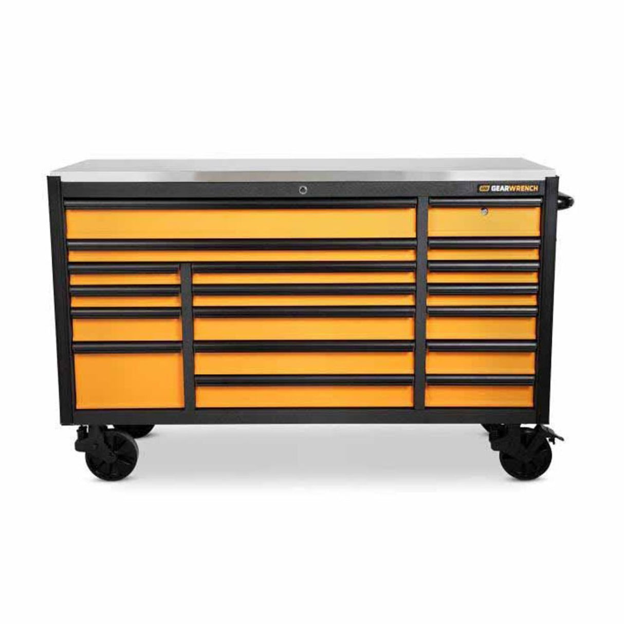 GearWrench 83249 72" 18-Drawer Rolling Tool Cabinet — Stainless Steel Worktop, GSX Series
