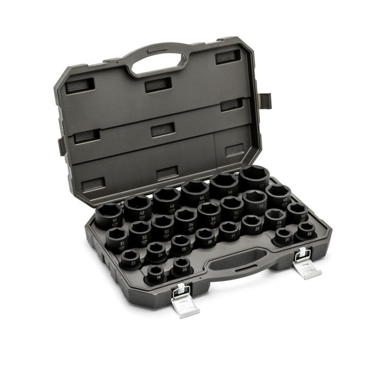 GearWrench 84031 26-Pc 3/4" Drive 6-Point Metric Impact Socket Set — Blow Mold Case
