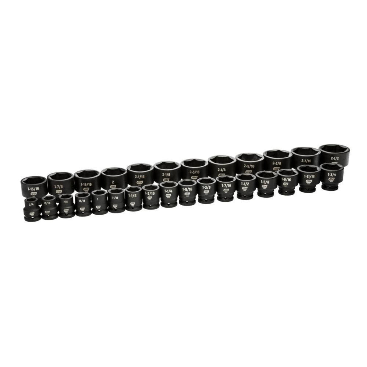 GearWrench 84035 29-Pc 3/4" Drive 6-Point SAE Impact Socket Set — Blow Mold Case