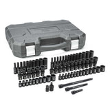 GearWrench 84903 71-Pc 1/4" Drive 6-Point Impact Socket Set — Standard & Deep, SAE & Metric