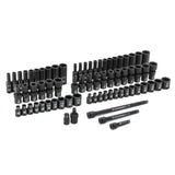 GearWrench 84903 71-Pc 1/4" Drive 6-Point Impact Socket Set — Standard & Deep, SAE & Metric