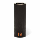 GearWrench 84935H 29-Pc 1/2" Drive 6-Point Hi-Viz Metric Deep Impact Socket Set