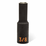 GearWrench 84947H 39-Pc 1/2" Drive 6-Point Hi-Viz SAE Impact Socket Set — Standard & Deep