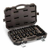 GearWrench 84948H 39-Pc 1/2" Drive 6-Point Hi-Viz Metric Impact Socket Set — Standard & Deep