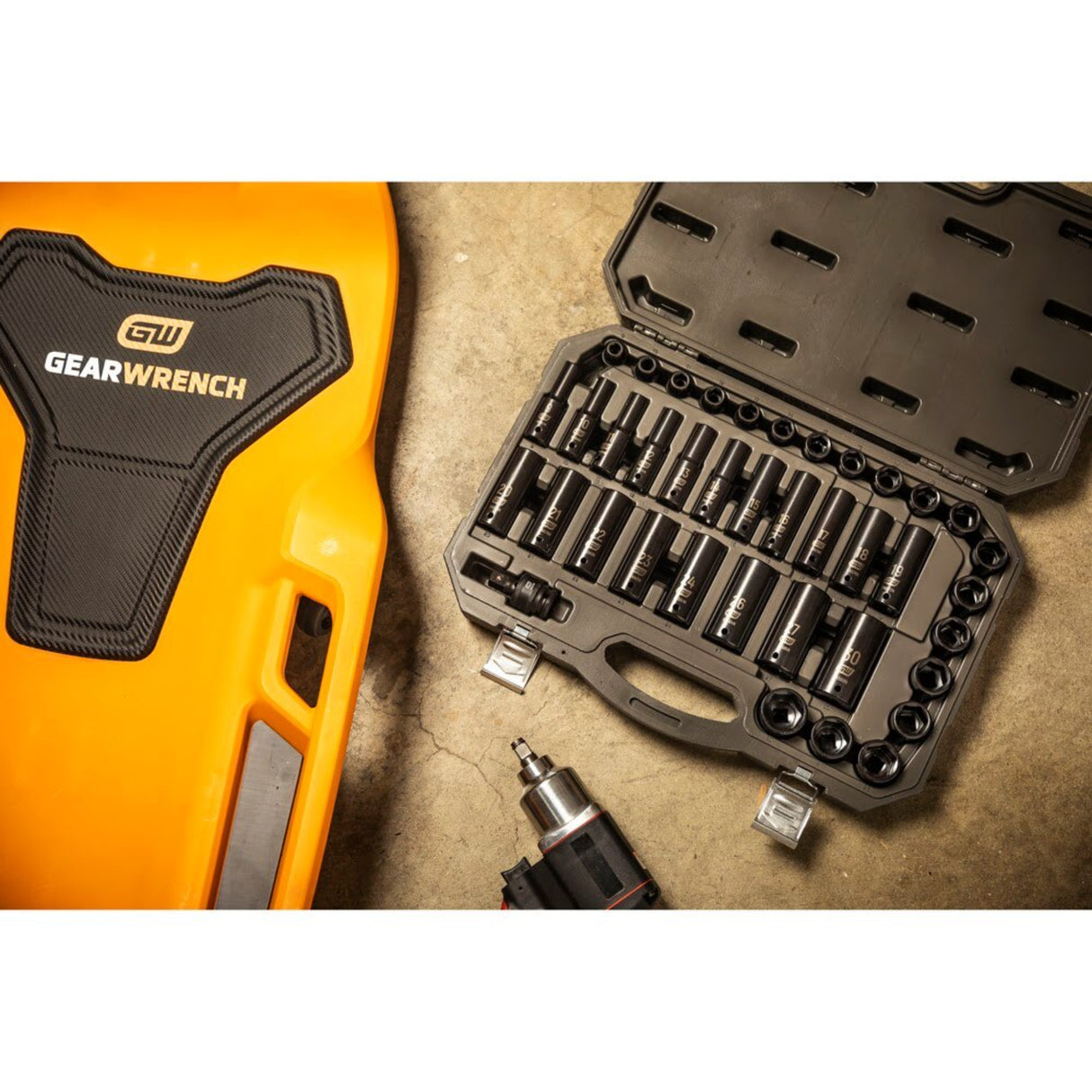 GearWrench 84948N 39-Pc 1/2" Drive 6-Point Metric Impact Socket Set — Standard & Deep