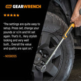 GearWrench 85077 1/2" Drive Electronic Torque Wrench — 30-340 Nm, ±2% Accuracy