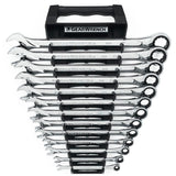 GearWrench 85199 13-Pc 72-Tooth 12-Point XL Ratcheting Wrench Set — SAE 1/4" to 1"