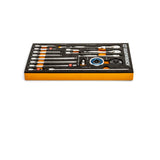 GearWrench 86520 18-Pc 1/4" Drive 90-Tooth Ratchet & Drive Tool Set — EVA Foam Tray