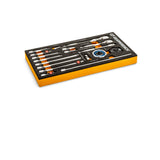 GearWrench 86520 18-Pc 1/4" Drive 90-Tooth Ratchet & Drive Tool Set — EVA Foam Tray