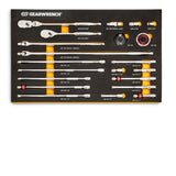 GearWrench 86521 21-Pc 3/8" Drive 90-Tooth Ratchet & Drive Tool Set — EVA Foam Tray