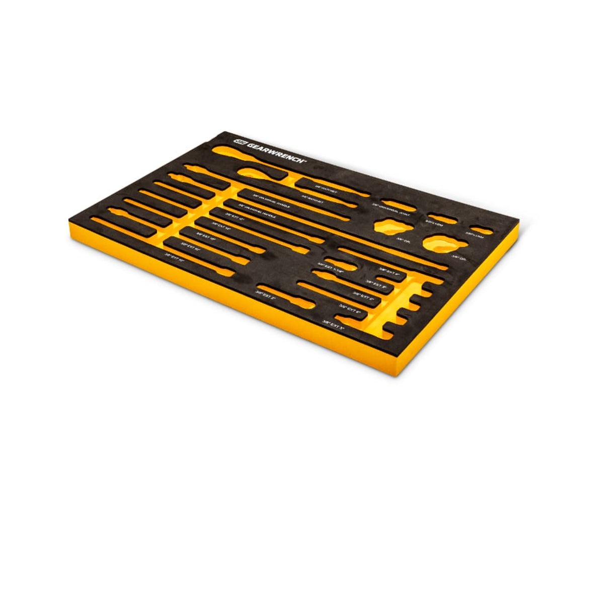 GearWrench 86521 21-Pc 3/8" Drive 90-Tooth Ratchet & Drive Tool Set — EVA Foam Tray
