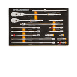 GearWrench 86522 18-Pc 1/2" Drive 90-Tooth Ratchet & Drive Tool Set — EVA Foam Tray