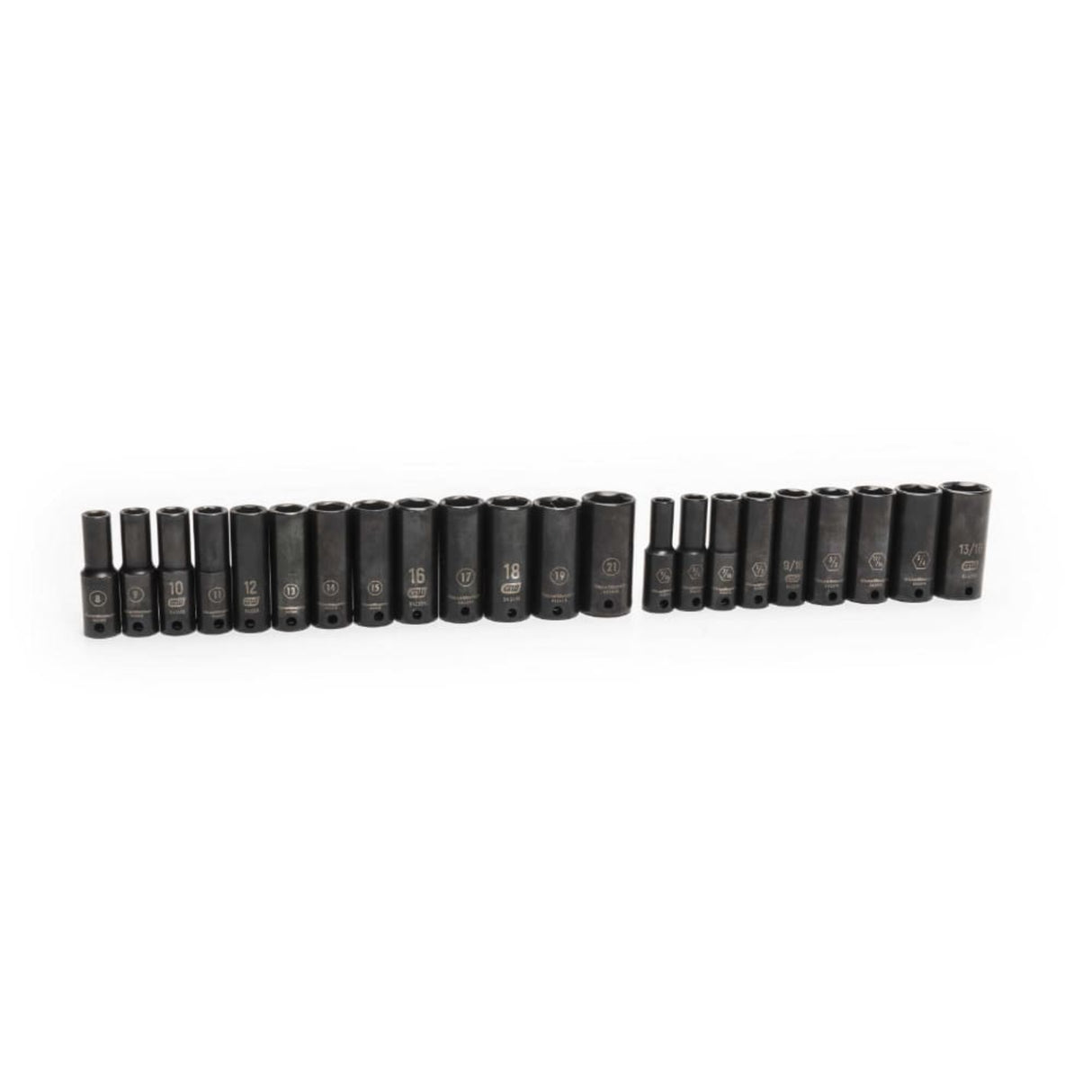 GearWrench 86533 49-Pc 3/8" Drive 6-Point Impact Socket Set — Standard & Deep, SAE & Metric