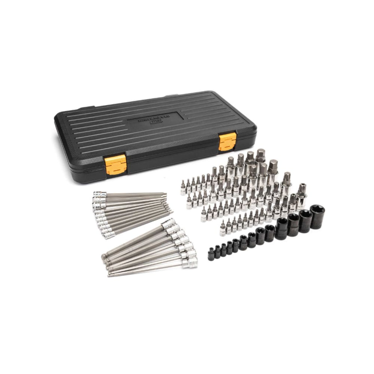 GearWrench 86538 80-Pc Bit Socket Set — Hex, Ball End Hex, Torx, E-Torx & Tamper Proof