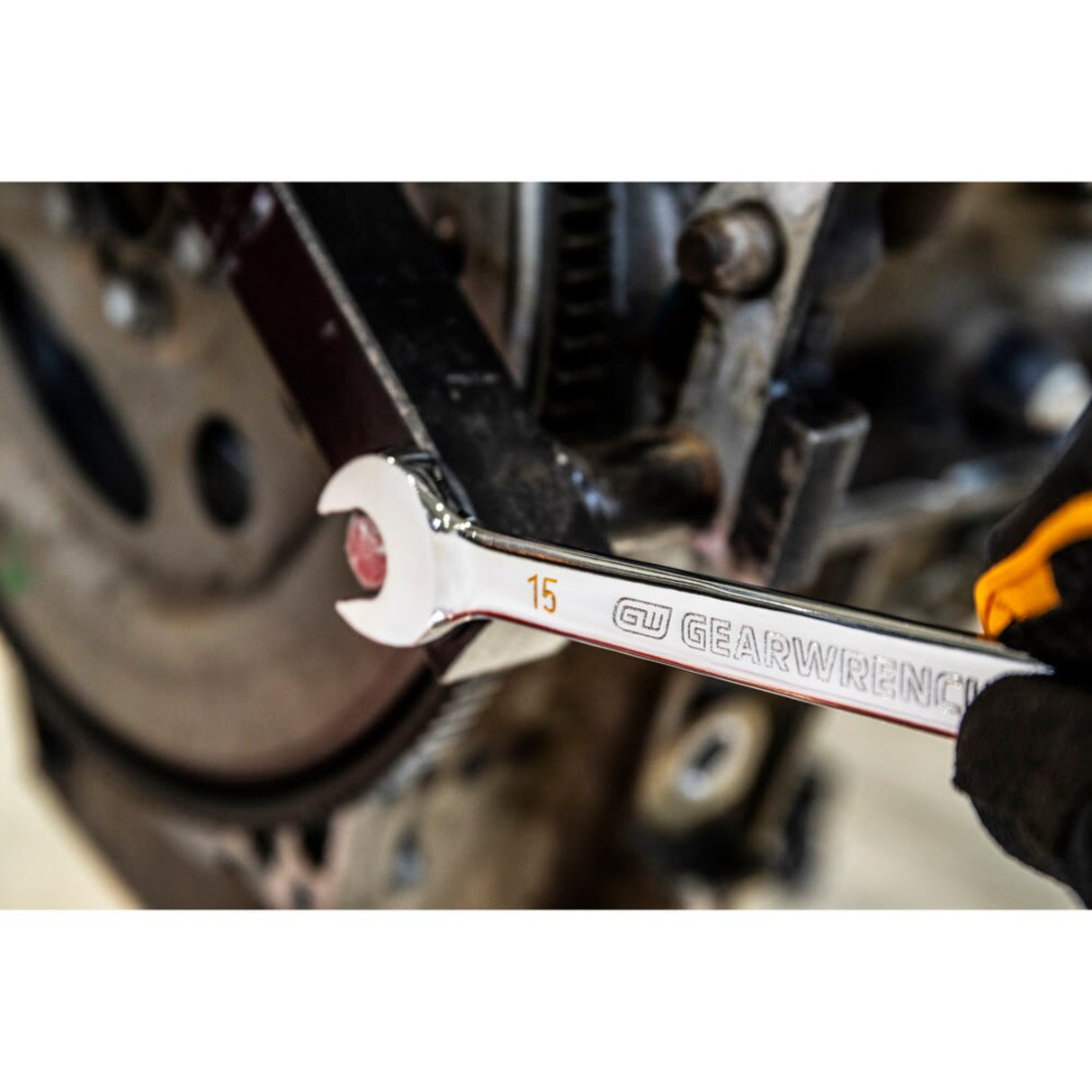 GearWrench 86927 12-Pc 90-Tooth 12-Point Ratcheting Combination Wrench Set — Metric