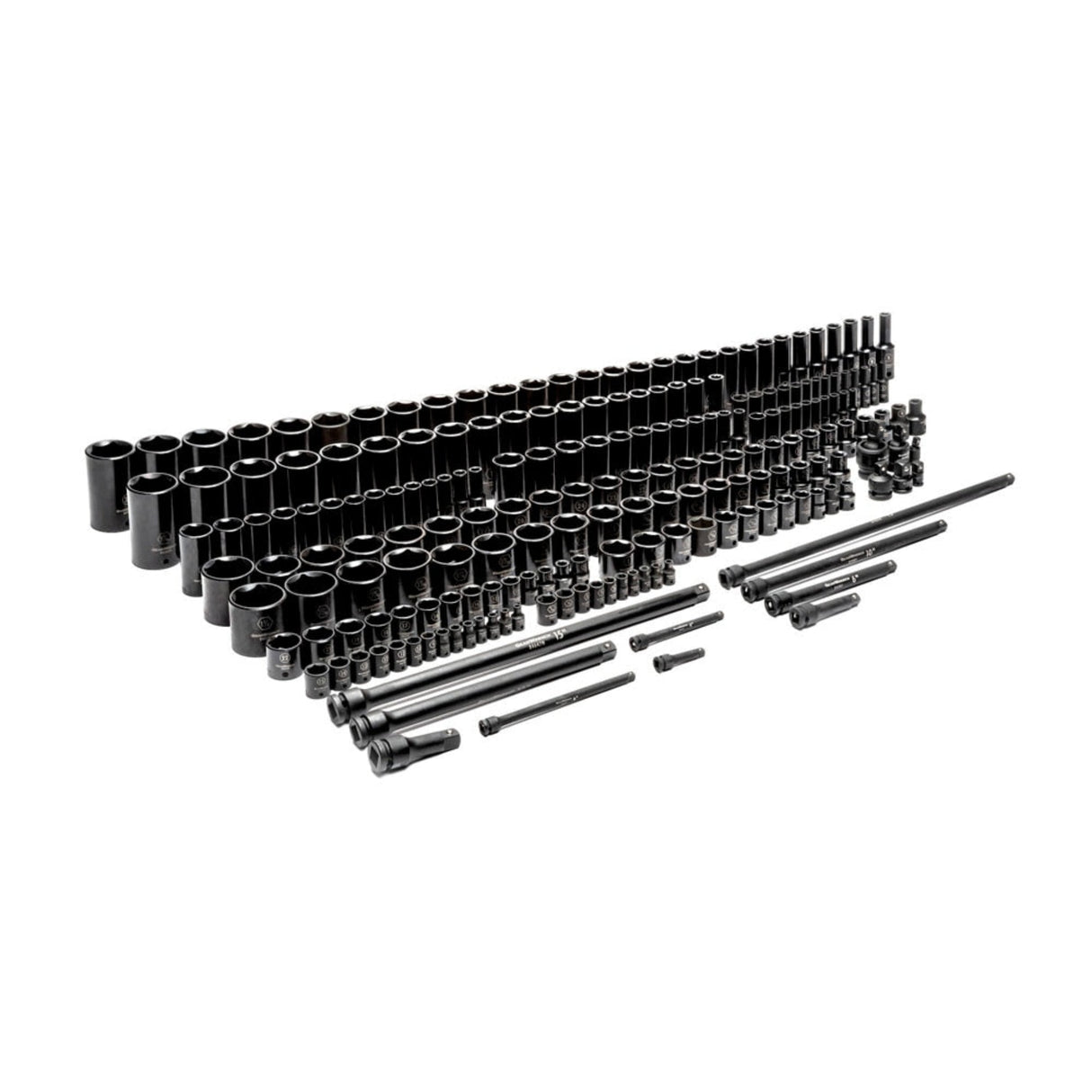 GearWrench 89072 209-Pc 6-Point Impact Socket Master Set — 1/4", 3/8", 1/2" Drive, SAE & Metric