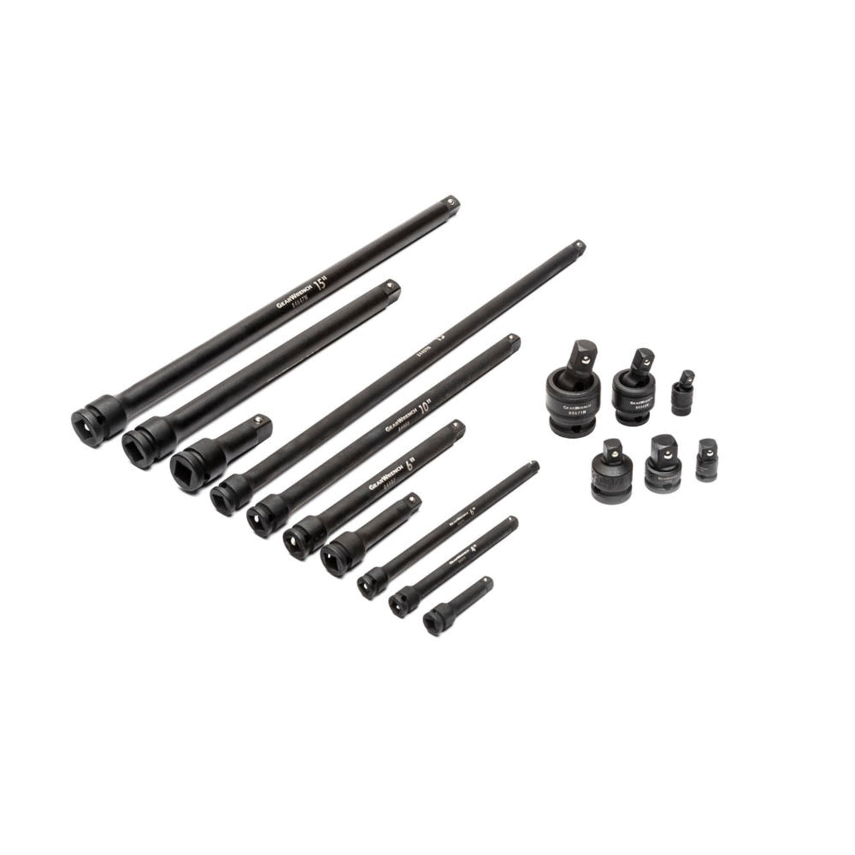 GearWrench 89072 209-Pc 6-Point Impact Socket Master Set — 1/4", 3/8", 1/2" Drive, SAE & Metric