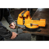 GearWrench GWBVA8 8" Mechanic's Bench Vise with Anvil — 360° Swivel Base