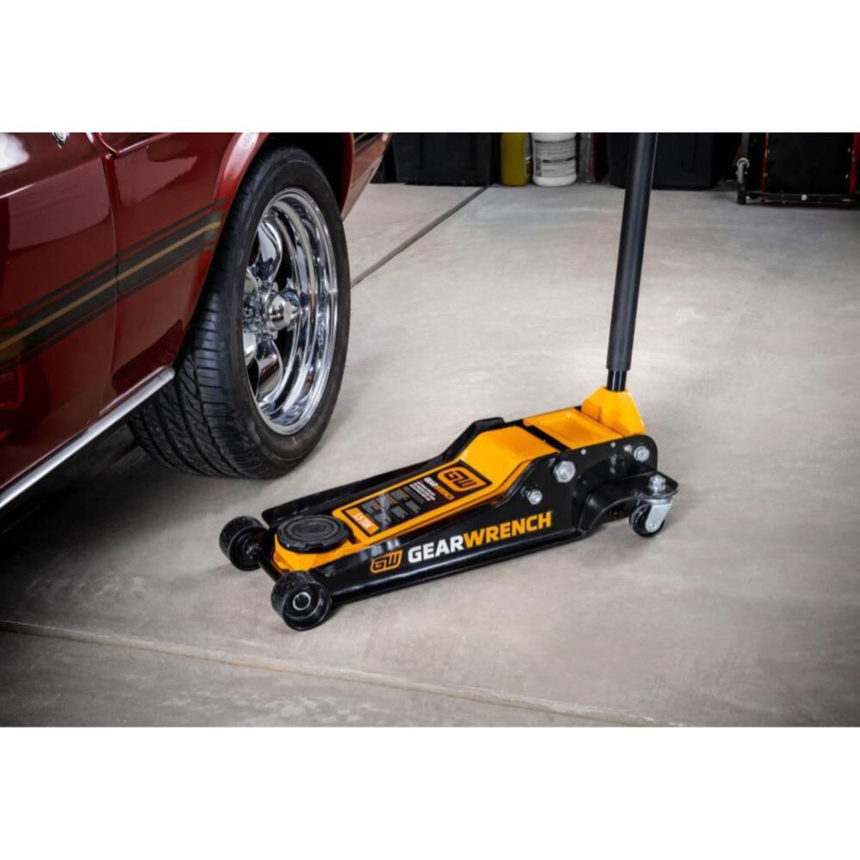 GearWrench GWLPFJ3T 3.5-Ton Low Profile Floor Jack — Dual Piston Fast Lift
