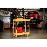 GearWrench GWMSC 36" 2-Shelf Steel Utility Cart — 440 lb Capacity, Locking Casters