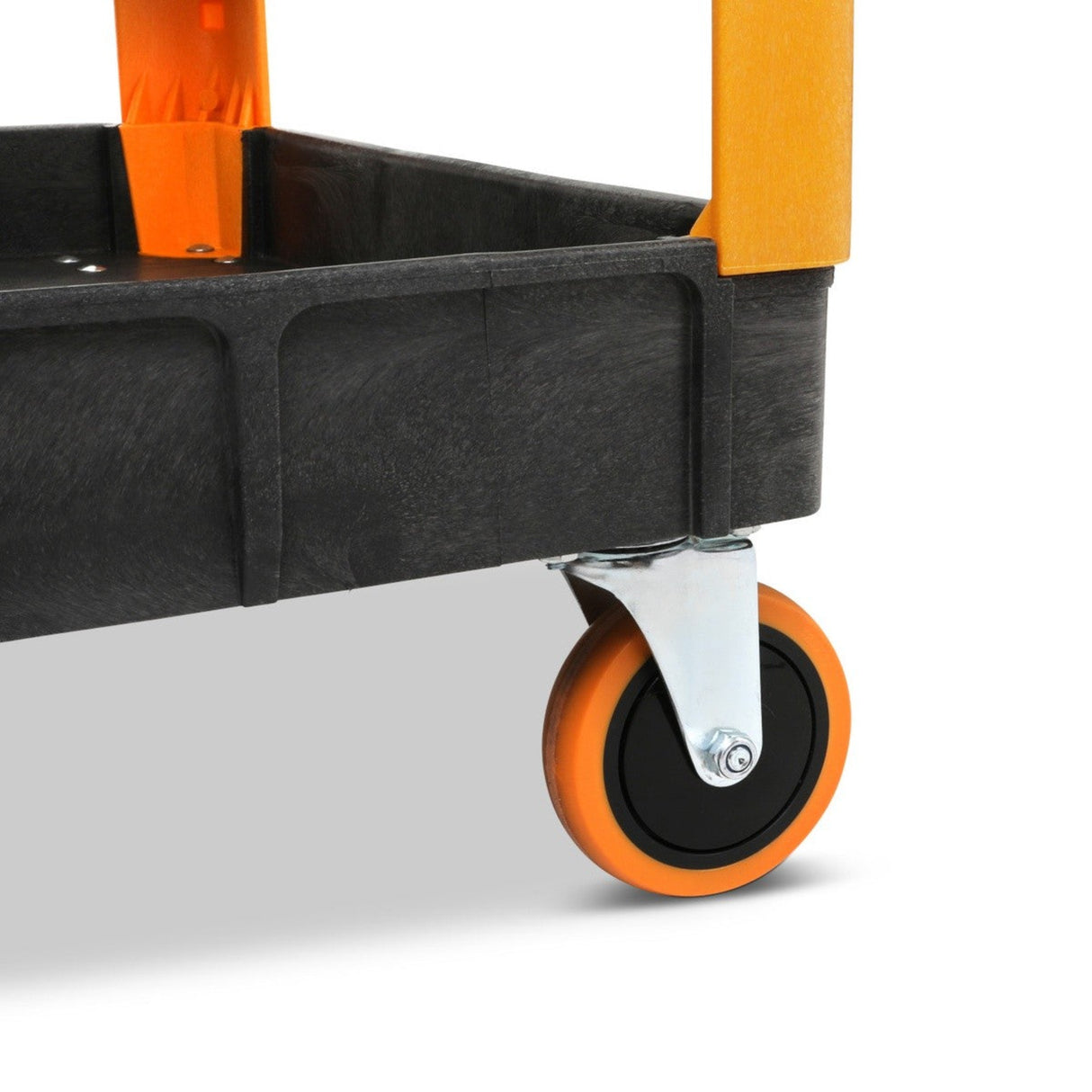 GearWrench GWPSCM 46" 2-Shelf Plastic Utility Cart — 500 lb Capacity, Locking Casters