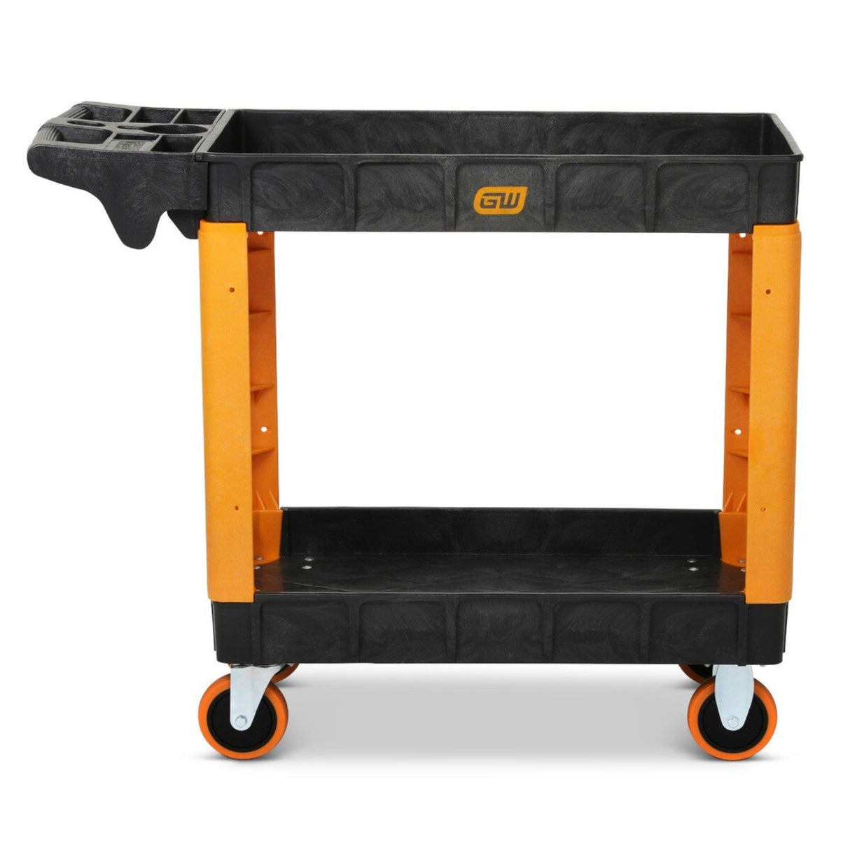 GearWrench GWPSCS 40" 2-Shelf Heavy Duty Utility Cart — 500 lb Capacity, Locking Casters