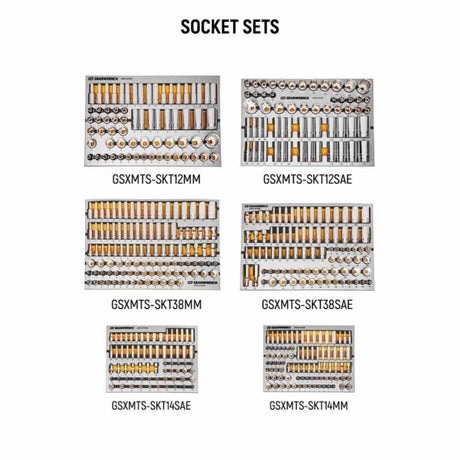 GearWrench MEGAMOD1024 1,024-Pc Master Technician Set — 52" GSX Cabinet, Modular Foam Trays