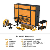 GearWrench MEGAMOD1858 1,858-Pc Mechanics Tool Set — 9 Storage Units, 37 Foam Modules