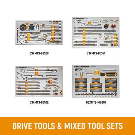 GearWrench MEGAMOD1858 1,858-Pc Mechanics Tool Set — 9 Storage Units, 37 Foam Modules