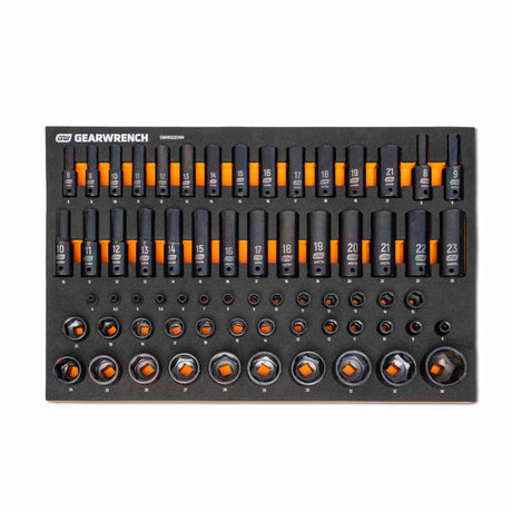 GearWrench MEGAMOD358 358-Pc Metric Mechanics Tool Set — 36" 6-Drawer Cabinet, Foam Trays