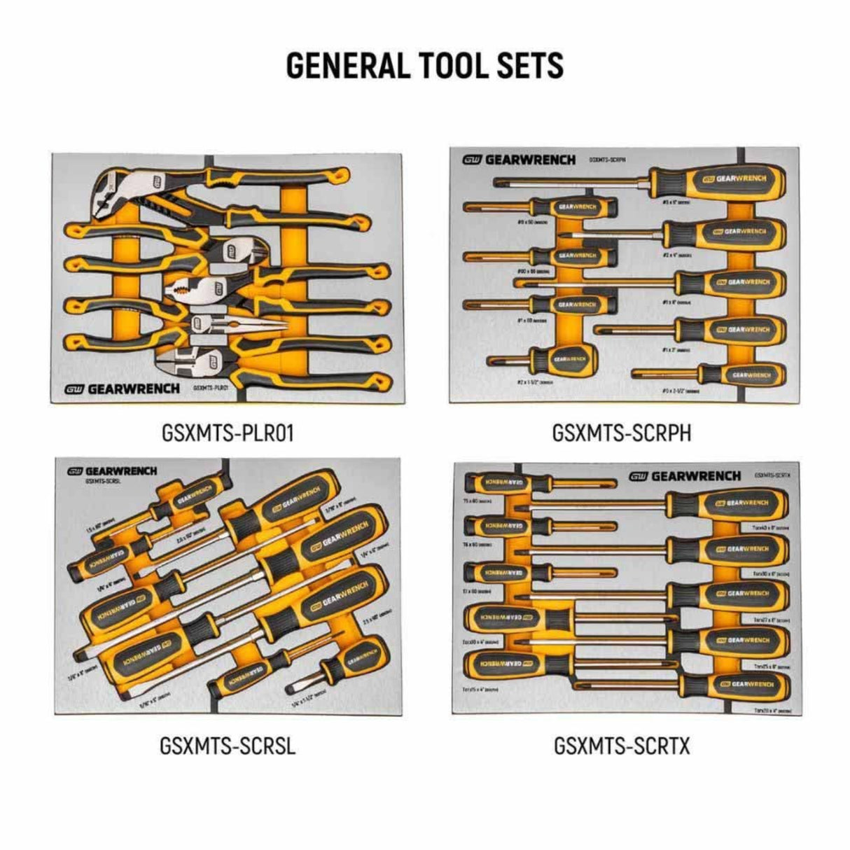GearWrench MEGAMOD873 873-Pc Master Technician Set — 41" GSX Cabinet, Modular Foam Trays
