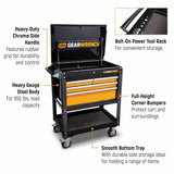 GearWrench 83168 33" 4-Drawer Utility Cart — 42" Tall, 650 lb Capacity