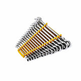 GearWrench 86728 16-Pc 90-Tooth 12-Point Flex Head Ratcheting Wrench Set — Metric