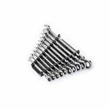 GearWrench 86758 10-Pc 90-Tooth 12-Point Flex Head Ratcheting Wrench Set — SAE