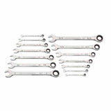 GearWrench 86959 14-Pc 90-Tooth 12-Point Ratcheting Combination Wrench Set — SAE
