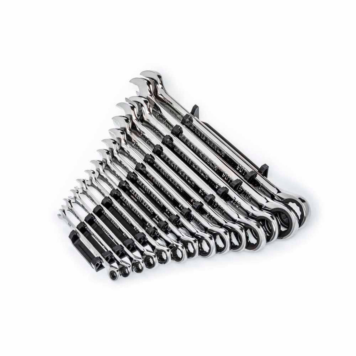 GearWrench 86959 14-Pc 90-Tooth 12-Point Ratcheting Combination Wrench Set — SAE