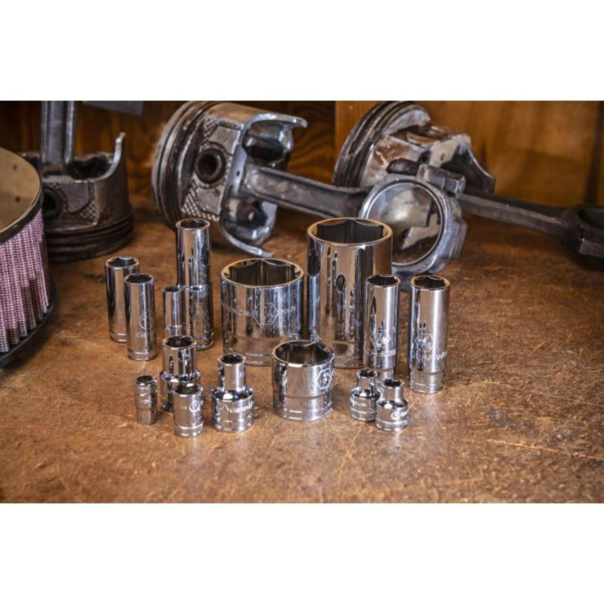 GearWrench 89073 163-Pc 6-Point Master Socket Set — 1/4", 3/8", 1/2" Drive, SAE & Metric