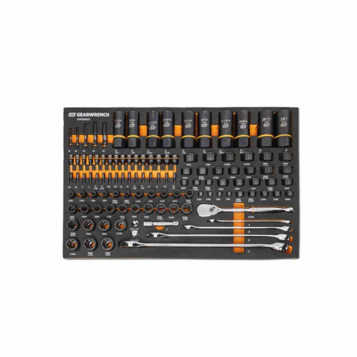 GearWrench GWMSBBS02 97-Pc Bolt Biter Extraction Tool Set — 1/4", 3/8", 1/2" Drive, Foam Tray