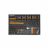 GearWrench GWMSBBS02 97-Pc Bolt Biter Extraction Tool Set — 1/4", 3/8", 1/2" Drive, Foam Tray