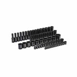 GearWrench GWMSISKMM 66-Pc 6-Point Metric Impact Socket Set — 1/4", 3/8", 1/2" Drive, Foam Tray