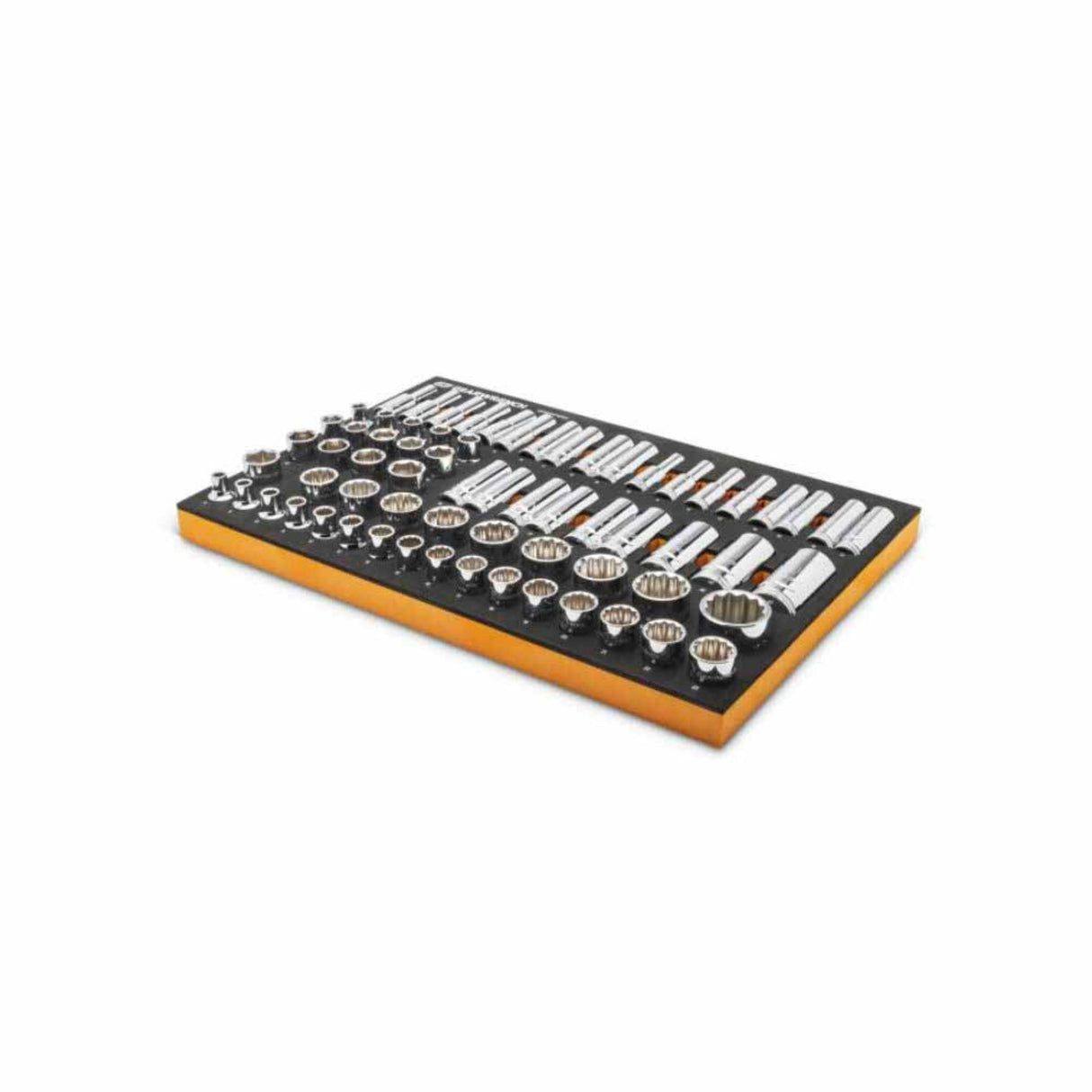 GearWrench GWMSSKT12MM 67-Pc 1/2" Drive Master Metric Socket Set — 6 & 12 Point, Foam Tray