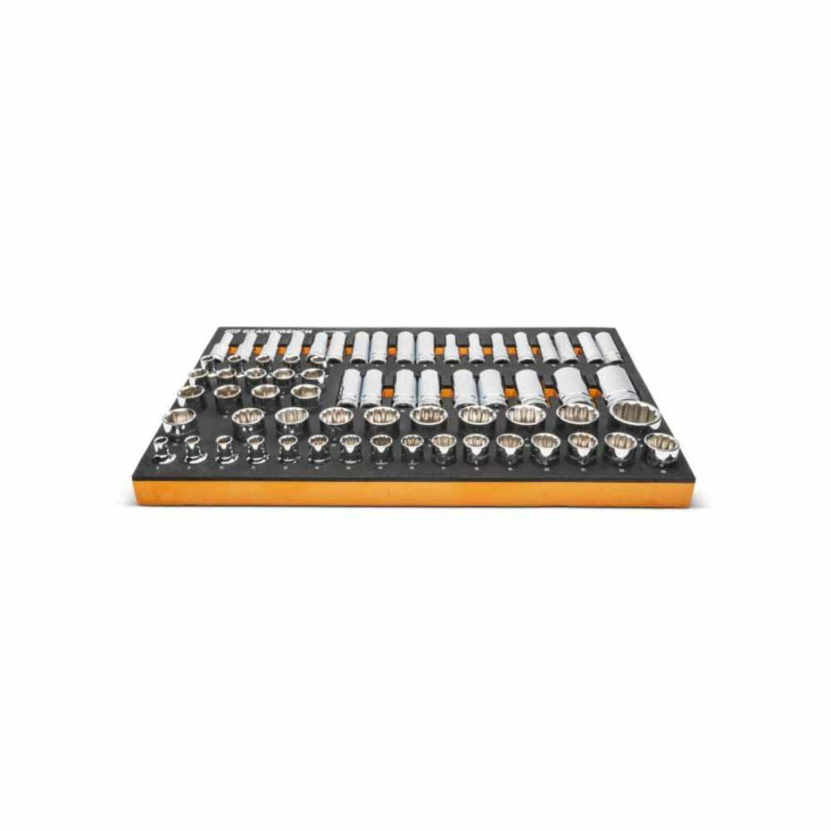 GearWrench GWMSSKT12MM 67-Pc 1/2" Drive Master Metric Socket Set — 6 & 12 Point, Foam Tray