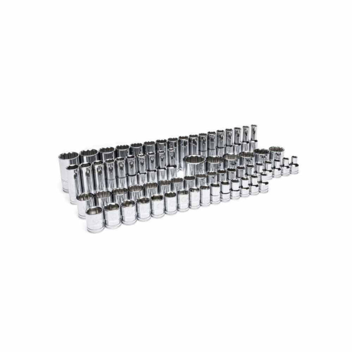 GearWrench GWMSSKT12MM 67-Pc 1/2" Drive Master Metric Socket Set — 6 & 12 Point, Foam Tray