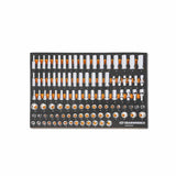 GearWrench GWMSSKT38MM 104-Pc 3/8" Drive Master Metric Socket Set — 6 & 12 Point, Foam Tray