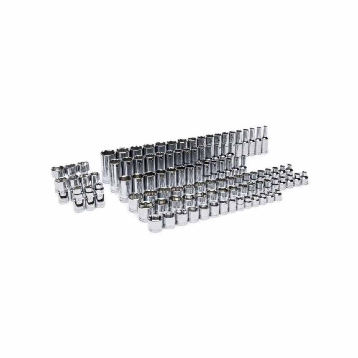 GearWrench GWMSSKT38MM 104-Pc 3/8" Drive Master Metric Socket Set — 6 & 12 Point, Foam Tray