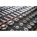 GearWrench GWMSSKT38MM 104-Pc 3/8" Drive Master Metric Socket Set — 6 & 12 Point, Foam Tray